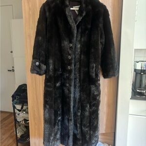 Marvin Richards Dark Brown Faux Fur Teddy Jacket